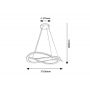Lampa wisząca 1x72 W złota 72282 Rabalux Kallira zdj.2