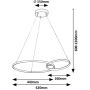 Lampa wisząca 1x36 W czarna-złota 72296 Rabalux Emilion zdj.2