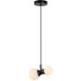 Lampa wisząca 2x28 W biała-czarna 72299 Rabalux Lition zdj.1