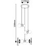 Lampa wisząca 6x28 W biała-czarna 72300 Rabalux Lition zdj.2