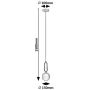 Lampa wisząca 1x25 W szampan 72303 Rabalux Rosehip zdj.2
