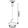 Lampa wisząca 1x20 W biała 72328 Rabalux Ovidia zdj.2