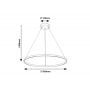 Lampa wisząca 1x55 W czarna 72344 Rabalux Beliza zdj.2