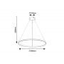 Lampa wisząca 1x55 W złota 72347 Rabalux Beliza zdj.2