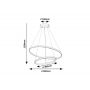 Lampa wisząca 2x75 W złota 72348 Rabalux Beliza zdj.2