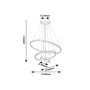 Lampa wisząca 3x90 W złota 72349 Rabalux Beliza zdj.2