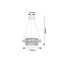 Lampa wisząca 1x40 W czarna 72353 Rabalux Maribell zdj.2