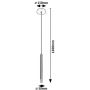 Lampa wisząca 1x5 W czarna-przezroczysta 72356 Rabalux Ramira zdj.2