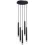 Lampa wisząca 5x5 W czarna-przezroczysta 72360 Rabalux Ramira zdj.1
