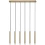 Lampa wisząca 6x5 W przezroczysta-złota 72363 Rabalux Ramira zdj.1