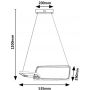 Lampa wisząca 2x36 W biała-chrom 72368 Rabalux Malwen zdj.2