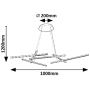 Inteligentna lampa wisząca 5x40 W biała-czarna-złota 72369 Rabalux Severine zdj.2
