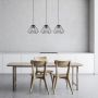 Lampa wisząca 3x40 W czarna-przydymiona 72371 Rabalux Emerencia zdj.3