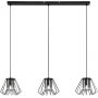 Lampa wisząca 3x40 W czarna-przydymiona 72371 Rabalux Emerencia zdj.1