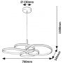 Lampa wisząca x70 W beżowa 72401 Rabalux Isidora zdj.2