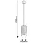 Lampa wisząca 1x5 W czarna-drewno 72420 Rabalux Noxelle zdj.2