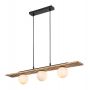Lampa wisząca 3x5 W czarna-drewno 72421 Rabalux Noxelle zdj.4