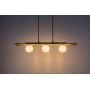 Lampa wisząca 3x5 W czarna-drewno 72421 Rabalux Noxelle zdj.6