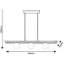 Lampa wisząca 3x5 W czarna-drewno 72421 Rabalux Noxelle zdj.2