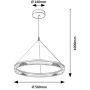 Lampa wisząca x24 W złota 72471 Rabalux Rivona zdj.2