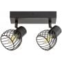 Lampa podsufitowa 2x10 W czarna 73002 Rabalux Aberama zdj.1