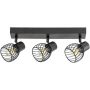 Lampa podsufitowa 3x10 W czarna 73003 Rabalux Aberama zdj.1