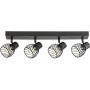 Lampa podsufitowa 4x10 W czarna 73004 Rabalux Aberama zdj.1