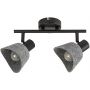 Lampa podsufitowa 2x10 W czarna-szara 73006 Rabalux Farelia zdj.1
