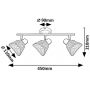 Lampa podsufitowa 3x10 W czarna-szara 73007 Rabalux Farelia zdj.2
