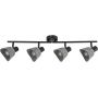 Lampa podsufitowa 4x10 W czarna-szara 73008 Rabalux Farelia zdj.1