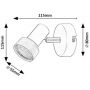 Kinkiet 1x50 W srebrny 73011 Rabalux Konrad zdj.2