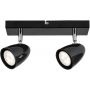 Lampa podsufitowa 2x5 W czarna 73017 Rabalux Perico zdj.3