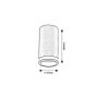 Lampa podsufitowa 1x35 W czarna 73030 Rabalux Senobia zdj.2