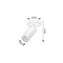 Lampa podsufitowa 1x35 W czarna 73033 Rabalux Senobia zdj.2