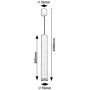 Lampa wisząca 1x5 W czarna 73036 Rabalux Senobia zdj.2