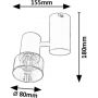 Lampa podsufitowa 1x15 W czarna-przydymiona 73052 Rabalux Hatice zdj.2