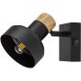 Kinkiet 1x15 W czarny-drewno 73055 Rabalux Saskia zdj.1