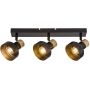 Lampa podsufitowa 3x15 W czarna-drewno 73057 Rabalux Saskia zdj.3