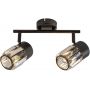 Lampa podsufitowa 2x15 W czarna-przezroczysta 73060 Rabalux Venaro zdj.3
