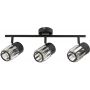 Lampa podsufitowa 3x15 W czarna-przezroczysta 73061 Rabalux Venaro zdj.1
