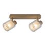 Lampa podsufitowa 2x15 W beżowa 73064 Rabalux Mirral zdj.1