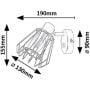 Kinkiet 1x40 W czarny-przydymiony 73067 Rabalux Emerencia zdj.2