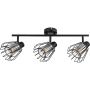 Lampa podsufitowa 3x40 W czarna-przydymiona 73069 Rabalux Emerencia zdj.1