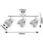 Lampa podsufitowa 3x40 W czarna-przydymiona 73069 Rabalux Emerencia zdj.2