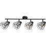 Lampa podsufitowa 4x40 W czarna-przydymiona 73070 Rabalux Emerencia zdj.1
