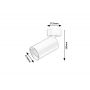 Lampa podsufitowa 1x7 W czarna 73081 Rabalux Yorli zdj.2