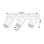 Lampa podsufitowa 3x7 W czarna 73083 Rabalux Yorli zdj.2