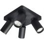 Lampa podsufitowa 4x7 W czarna 73084 Rabalux Yorli zdj.1
