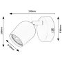 Kinkiet 1x15 W czarny 73101 Rabalux Lianet zdj.2
