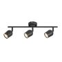 Lampa podsufitowa 3x15 W czarna 73103 Rabalux Lianet zdj.1